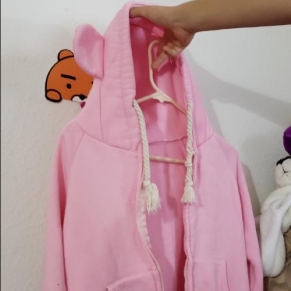 PINK JACKET W EARS